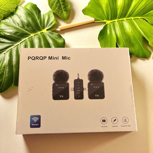 Wireless Mini Microphone System 3 in 1 Noise Reduction Widely Compatible NEW - Picture 1 of 3